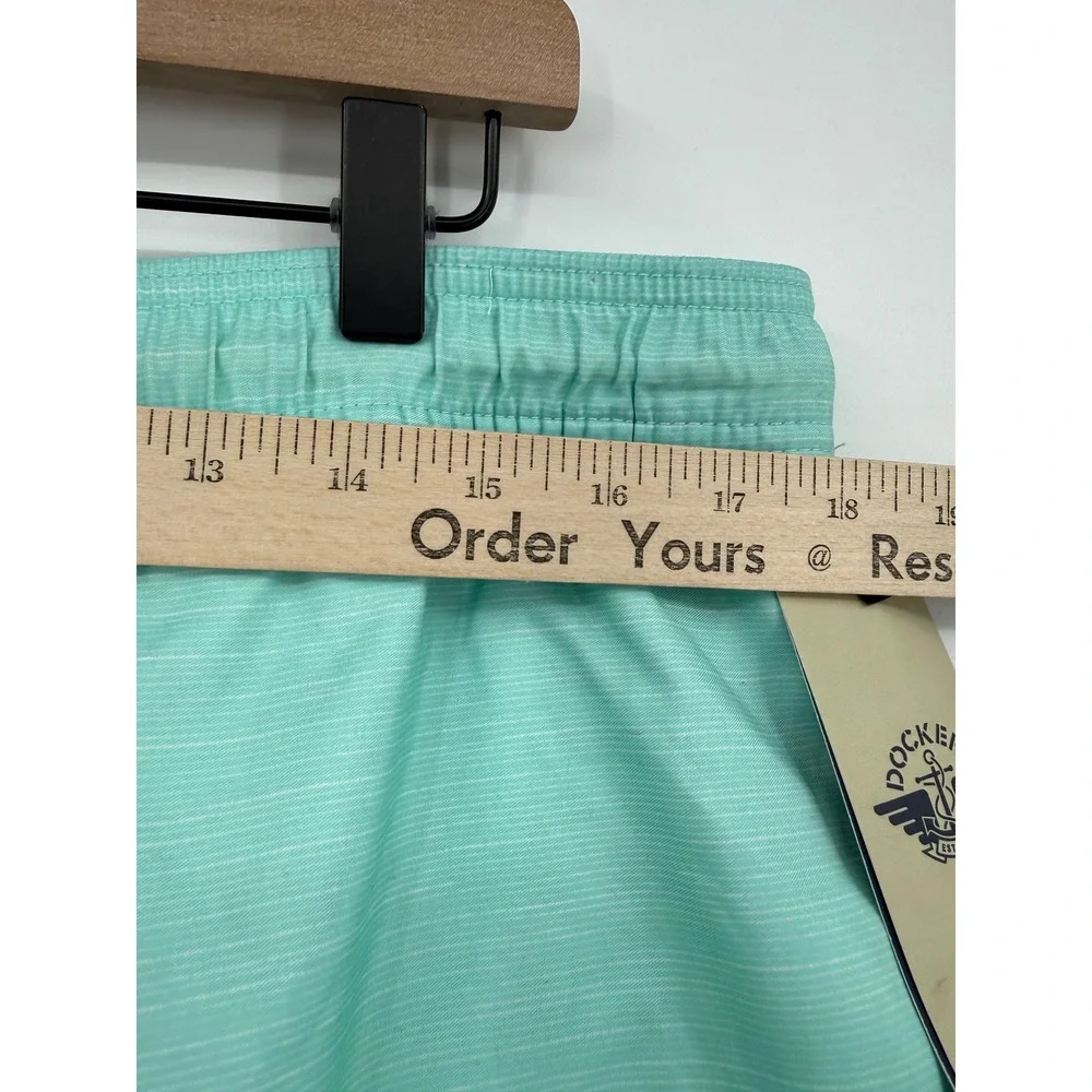 Dockers Bathing Suit Mens Large Aqua Green 7